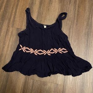 Paper crane cropped tank top